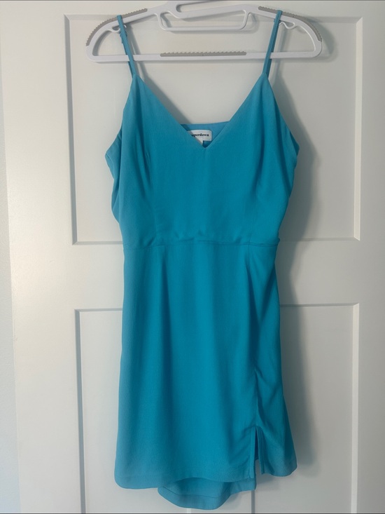 superdown Dresses & Skirts - superdown Teal Spaghetti-Strap Mini Dress